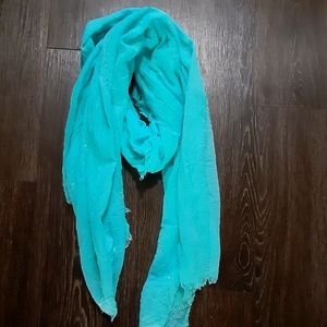 Aqua Embellished Scarf